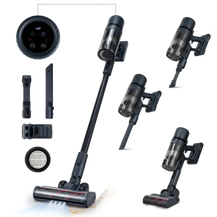 Schneider - Sch V20 - Noir - Aspirateur Balai Sans Fil Led - 140w - Filtration Hepa