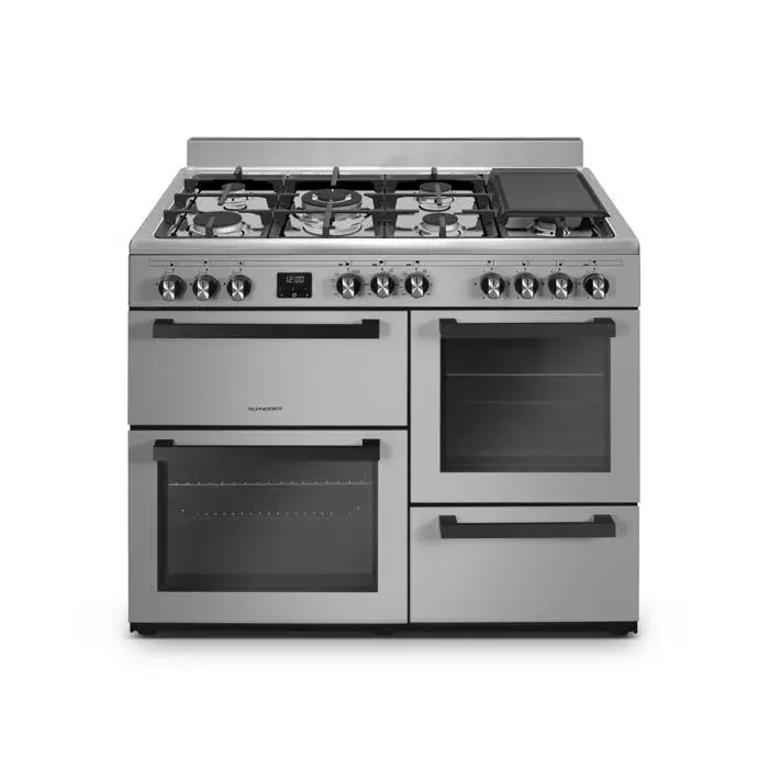 Schneider SCPG71MF-XP - Piano de cuisson 7 feux Inox