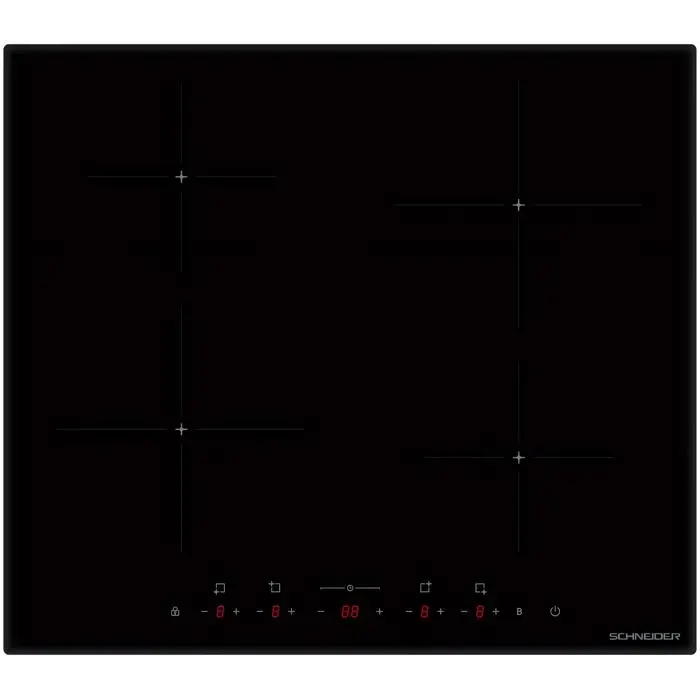 Schneider SCTI604BS - Table induction 4 feux standard Noir