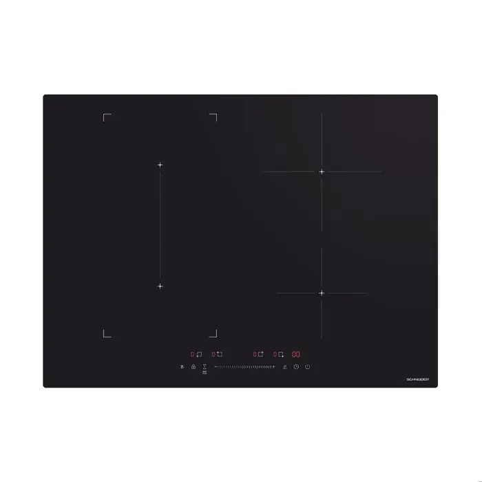 Schneider SCTI741N3S - Table induction 4 feux Noir