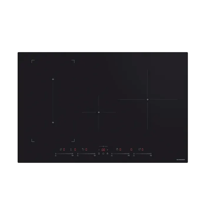 Schneider SCTI841N3S - Table induction 4 feux Noir