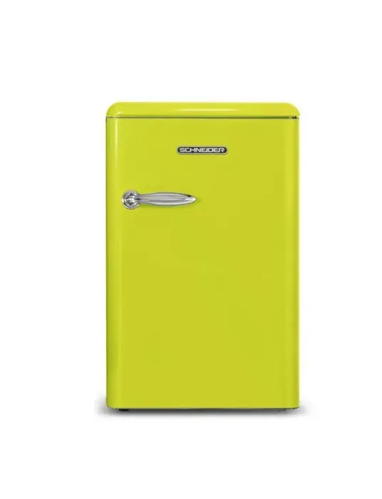 SCHNEIDER - SCTT115VRIO - Réfrigérateur table top - 109L(94+15) - Froid statique - 2 clayettes verre - Vert rio