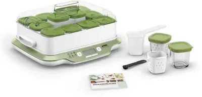 Seb - Yaourtière Et Fromagère Yg661310 Multidelices Express & Végétal — coloris blanc et vert