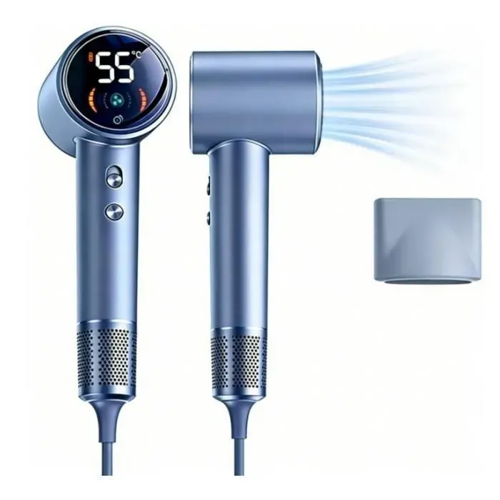 Sèche cheveux-1600W Seche Cheveux Ionique Professionnel avec Buse Sèche - Séchage rapide en 3 minutes - 200 millions dions négatifs