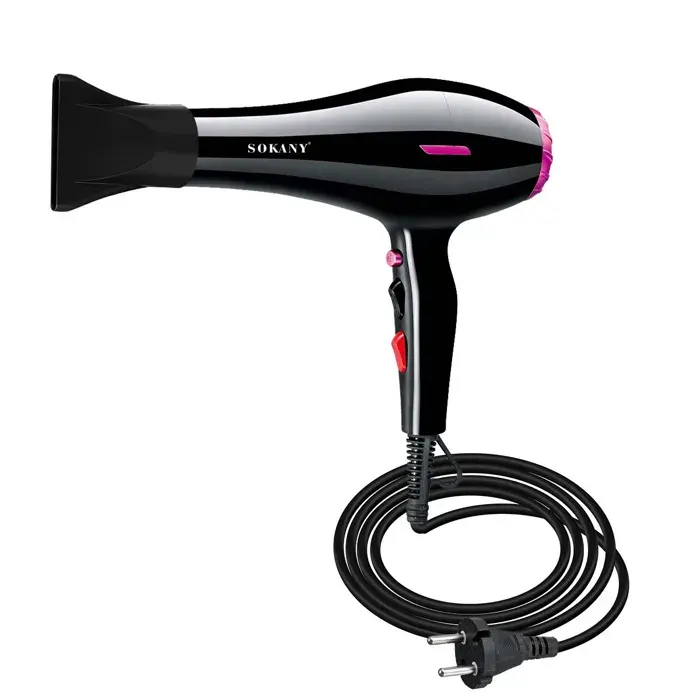 Sèche-Cheveux 2400W avec Air Chaud / Froid et Concentrateur Sokany Noir