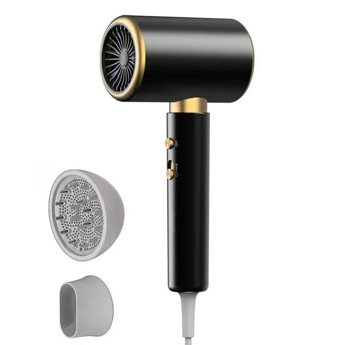 Sèche Cheveux 2400W Professionnel Chaud et Froid Hair Dryer Puissant 3 Vitesses 1 Diffuseur 1 Concentrateur Thermo pour Voyage Sal