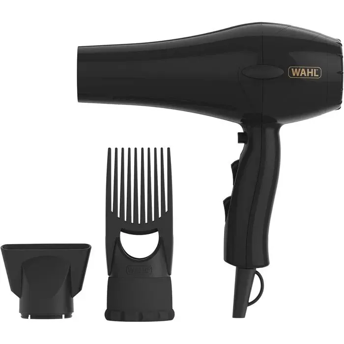 Sèche-Cheveux Afro Powerpik 2 Embout Pik Cheveux Texturés 3 Réglages de Chaleur Anti-Frisottis
