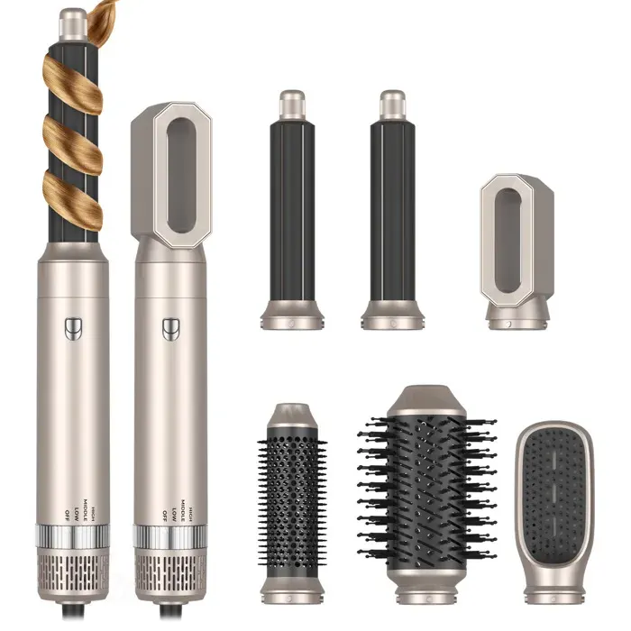 Seche Cheveux Air Styler 6 en 1 Brosse Chauffante brushing Appareils et 0utils de Coiffure Air Styler Multifonction