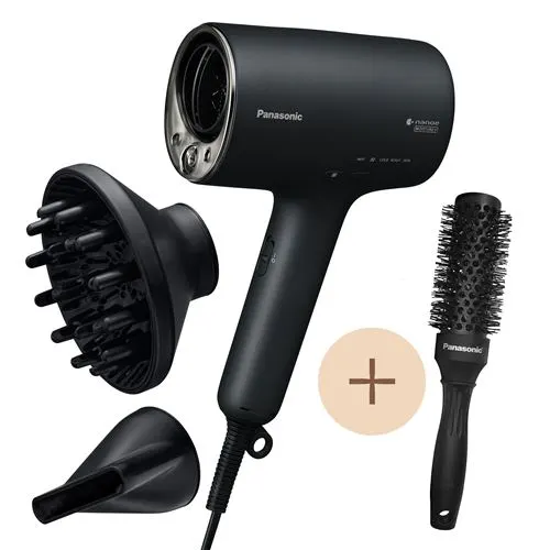 Sèche-cheveux avec brosse ronde Panasonic EH-NA0J-PACK 1600 W Noir et Argent