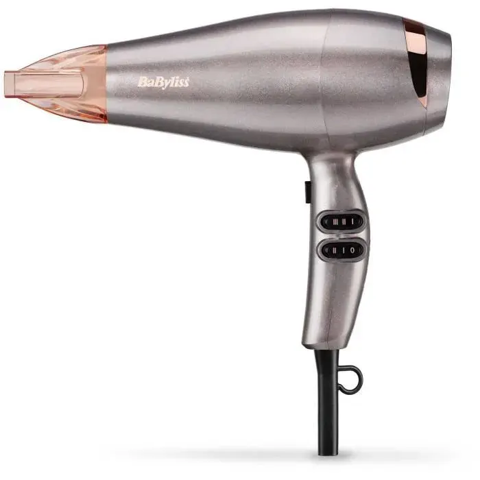 Sèche-cheveux BaByliss - Elegance - 2100 W fonction ionique technologie advanced Airflow - concentrateur fin inclus