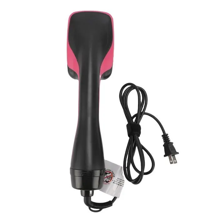 Sèche-cheveux brosse 2 en 1 - - Ions négatifs - Pour cheveux mouillés ou secs - Brosse large BROSSE SOUFFLANTE