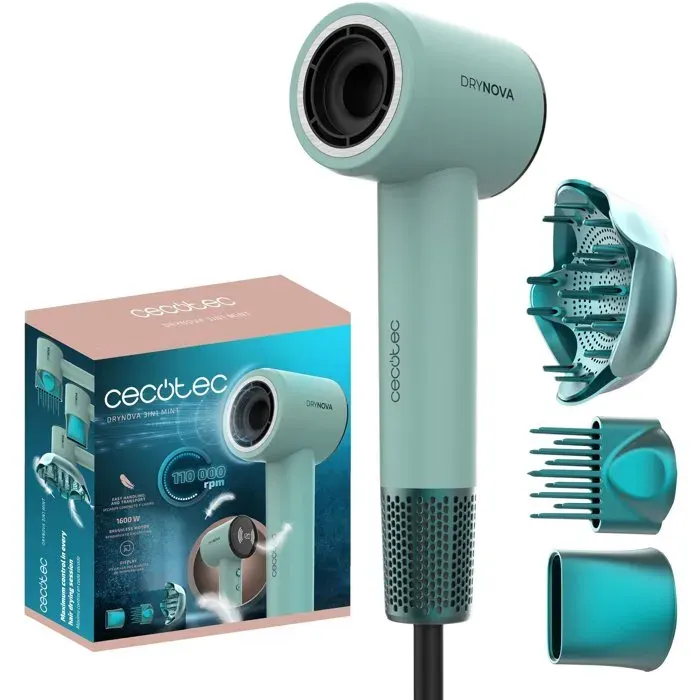 Sèche-cheveux - CECOTEC - DryNova 3in1 Mint - 1600 W