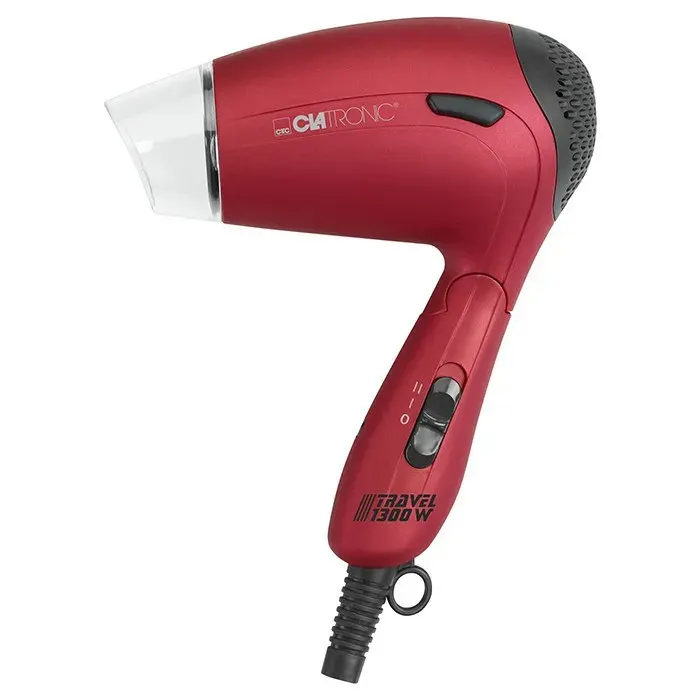 Sèche-cheveux - CLATRONIC - HTD 3429 - 1200W - Rouge - Compact de voyage