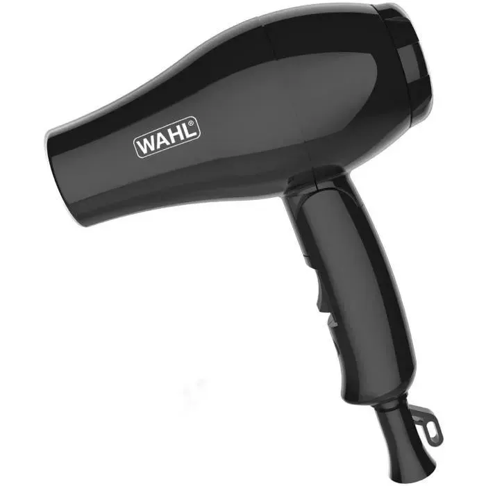 Sèche-cheveux de voyage - WAHL - TRAVEL HAIR DRYER - 1000 W - 2 vitesses - Noir