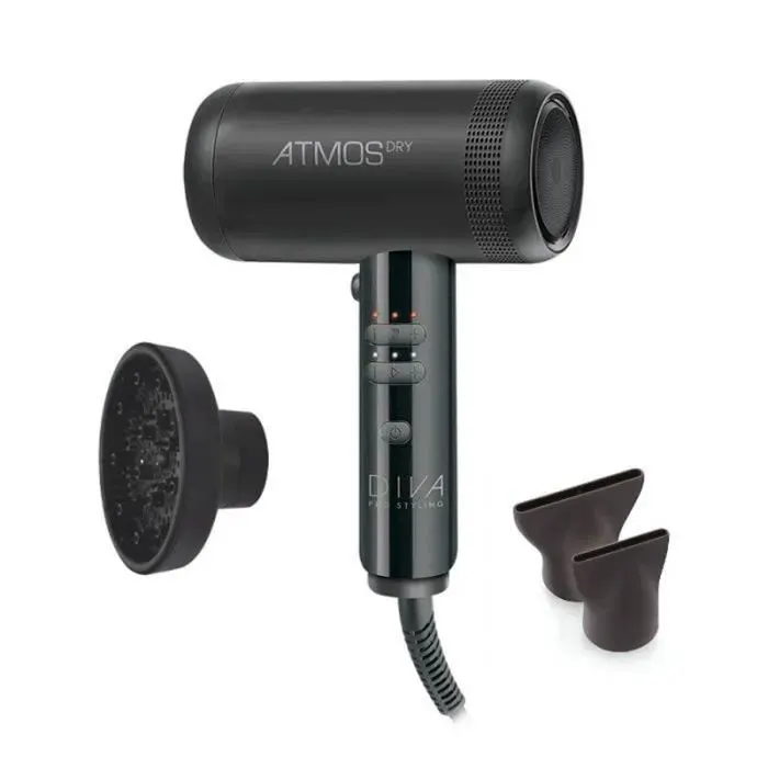 Sèche-Cheveux - DIVA - Atmos Dryer - Ultra-compact - 3 vitesses - 3 températures