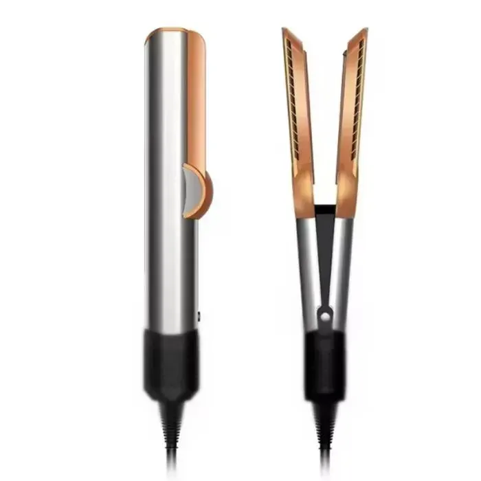 Sèche-cheveux et lisseur professionnel 2 en 1 fer à ions né ifs outils de coiffure longue durée sèche-cheveux humide et