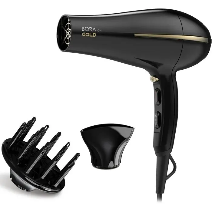 Sèche-cheveux - GA.MA - Bora OR GH0825 - 2200 W - 6 vitesses - Ioniseur dair