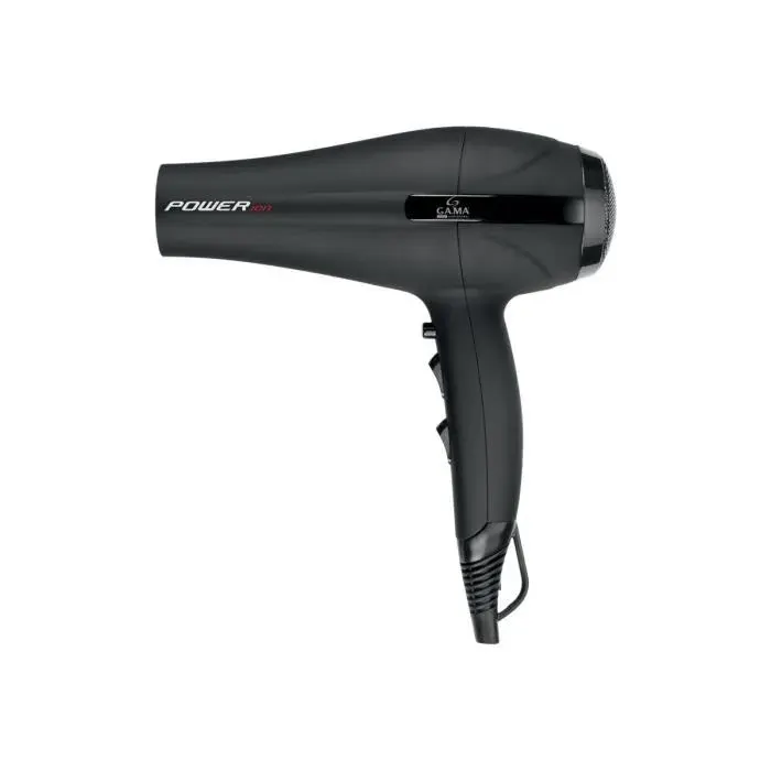 Sèche-cheveux - GA.MA POWER ion A21.POWERION.NR - 2200W - 2 vitesses - 6 températures - Ioniseur dair - Noir