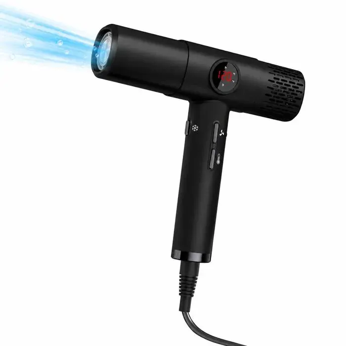 Sèche-cheveux grande vitesse 1800 W – Moteur sans balais ions négatifs 3 vitesses – Silencieux 75 dB