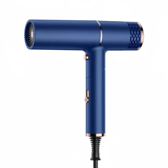 Sèche-cheveux haute puissance pliable portable bleu