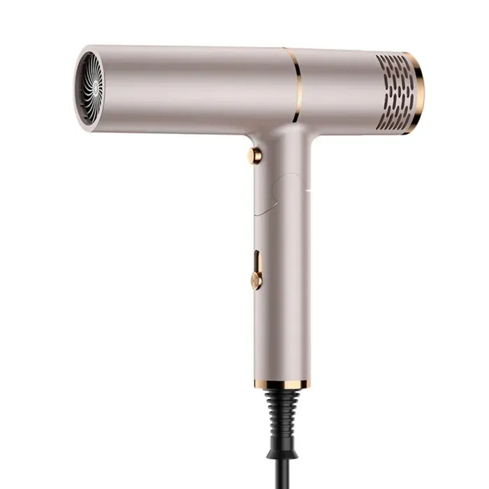 Sèche-cheveux haute puissance pliable portable doré
