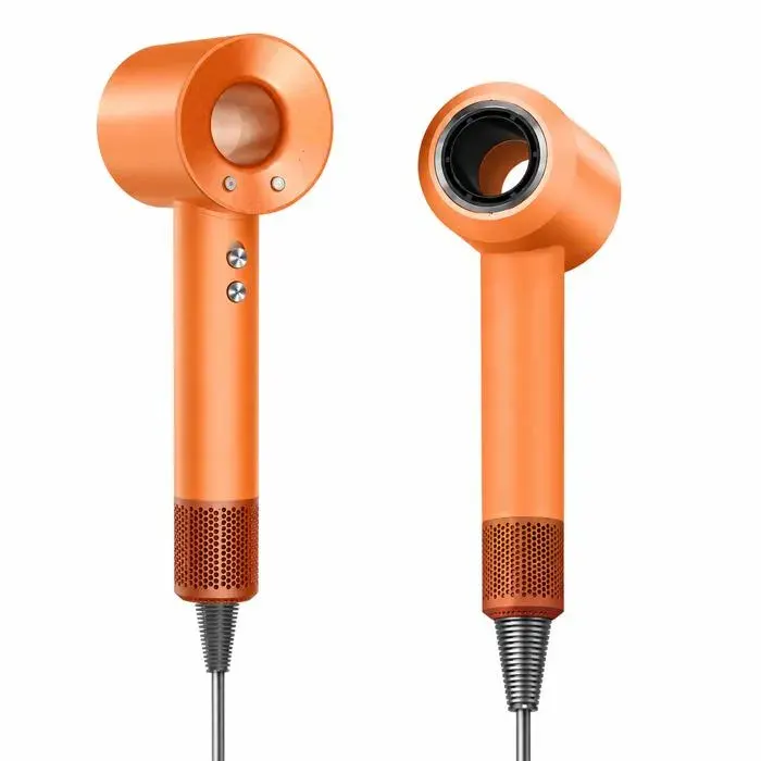 Sèche-cheveux haute vitesse 1600W – Sans pales moteur sans balais 110 000 tr/min – Ions négatifs 3 vitesses – Orange