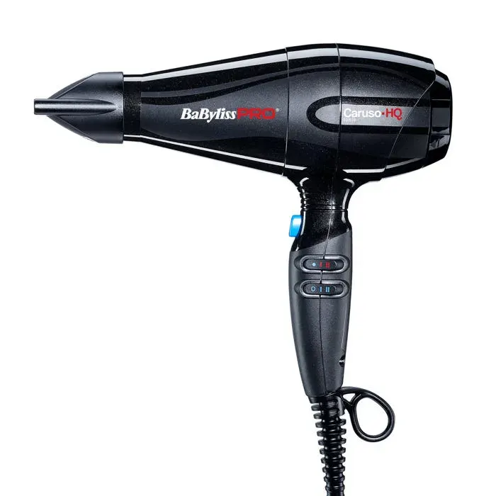 Sèche-cheveux ionic Caruso HQ 2400W Babyliss Pro - Soin des cheveux - Ioniseur dair - Noir - 2400 Watt