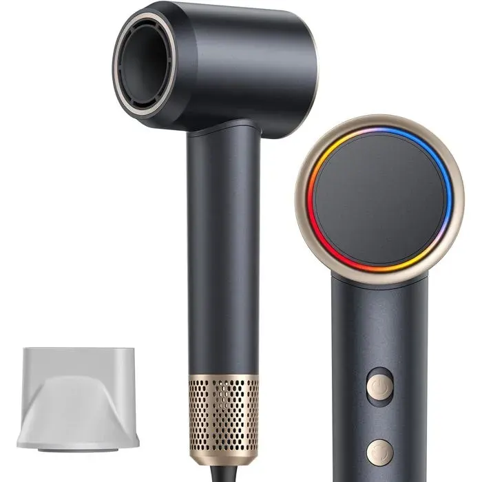 Sèche-Cheveux Ionique 110 000 Tr/Min Professionnel Portable Séchage Rapide 3 Températures 2 Vitesses 1 Concentrateur
