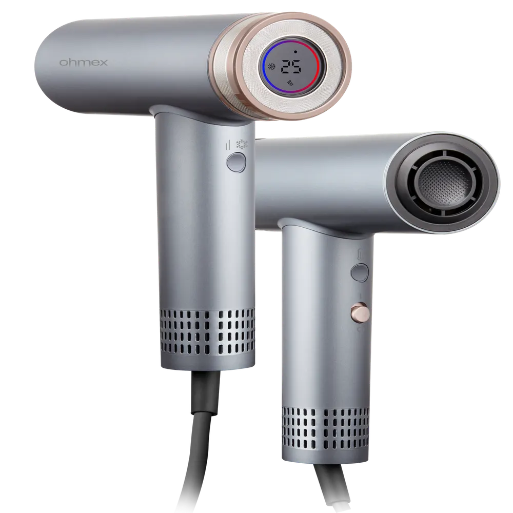Sèche-cheveux Ionique - 2 vitesses - 4 températures - 1400W - OHM-RCY-7126EU OHMEX