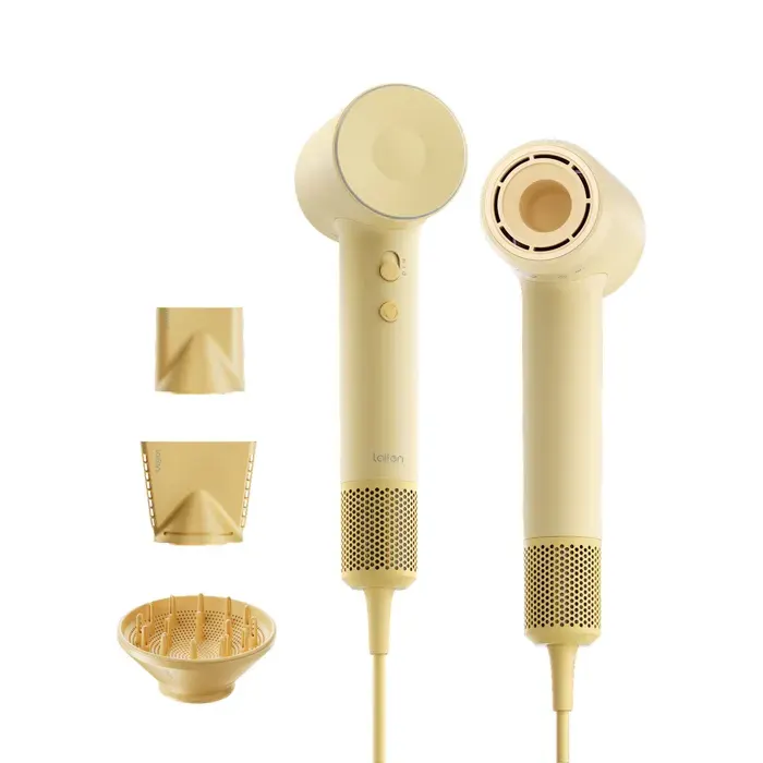 Sèche-cheveux ionique haute vitesse - Laifen SE 2 - 1500W - 6 modes de température de lair - Jaune