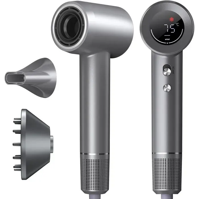 Sèche-cheveux ionique professionnel - 1600 W - Moteur sans balais - Technologie ionique avancée