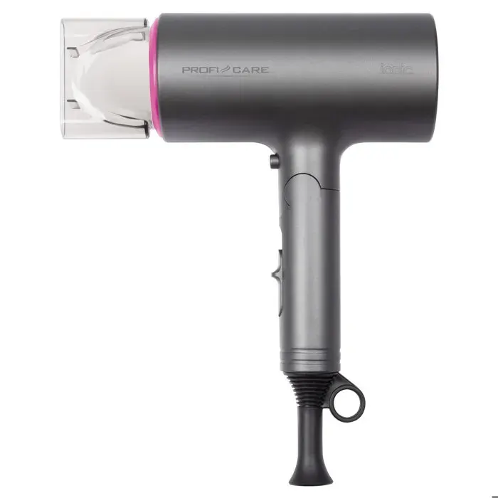 Sèche-cheveux ionique professionnel 3 niveaux de température Poignée pliable Proficare HT 3073 1600W Rose