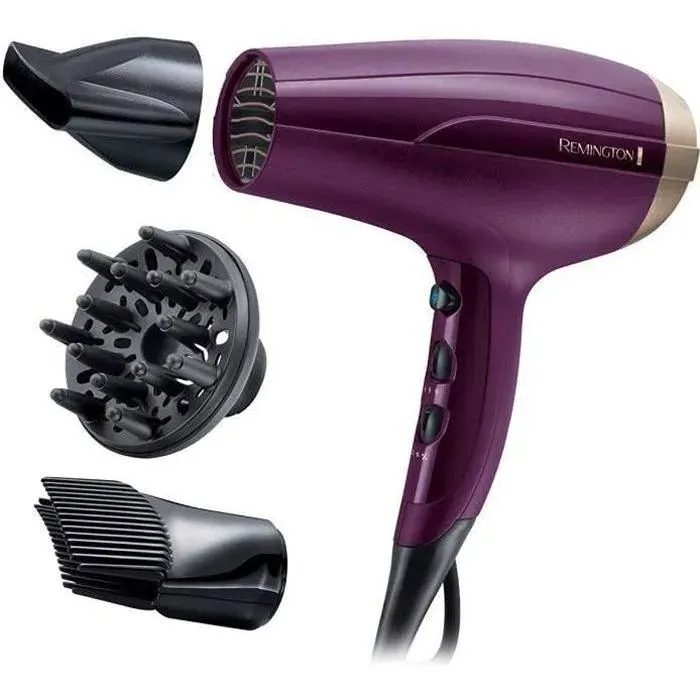 Sèche-Cheveux Ionique REMINGTON D5219 - Anti-Frisottis 3 Températures 2 Vitesses 2300W