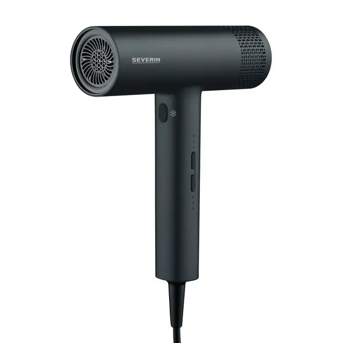 Sèche-cheveux ionique - SEVERIN - S-Style Speed Pro - Concentrateur & diffuseur magnétiques - 2000 W - Noir mat - HT0170