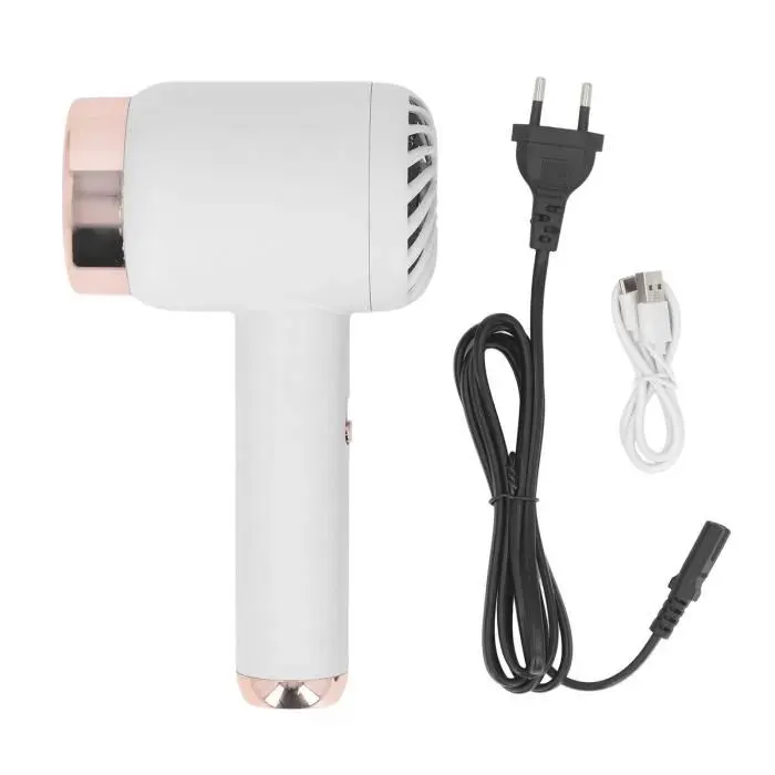 Sèche-cheveux ionique - VVIKIZY - Modèle sans fil - 2 températures - Batterie lithium - Compact