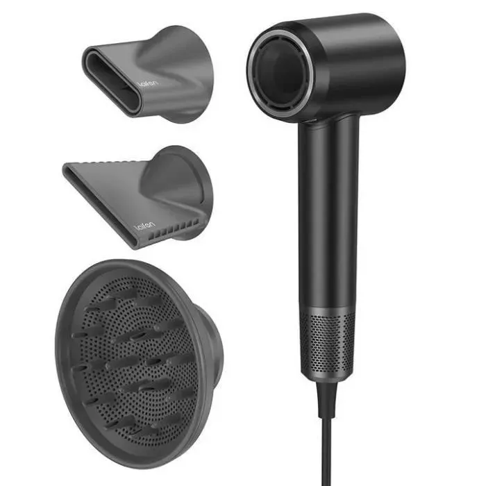 Sèche-cheveux Laifen SWIFT à haute vitesse - Séchage rapide 1600W & 110000RPM - Noir
