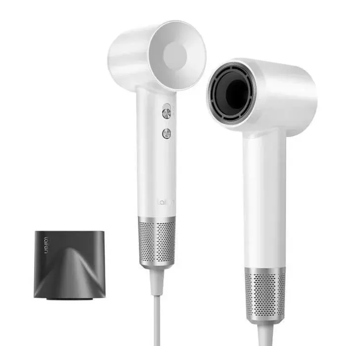 Sèche-cheveux Laifen SWIFT - Haute vitesse et séchage rapide - Blanc - 1600W - 110000RPM - 3 Vitesses