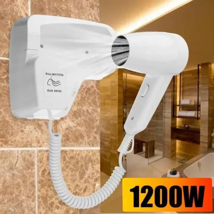 Sèche-cheveux mural NEUFU 220V 1200W - Blanc — coloris Blanche