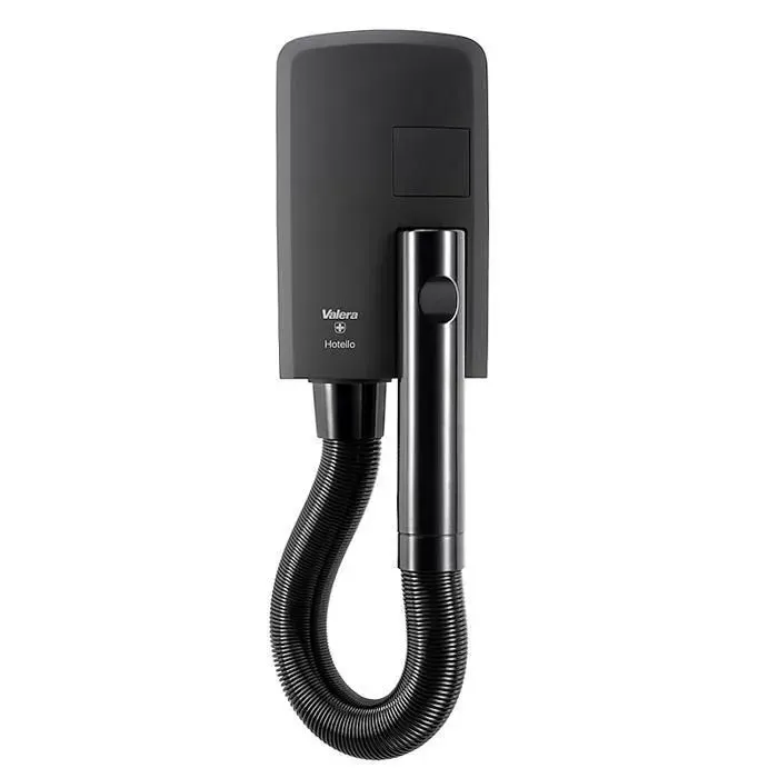 Sèche-cheveux mural - VALERA 832.02/T Hotello Super AC Matt-Black 1400W
