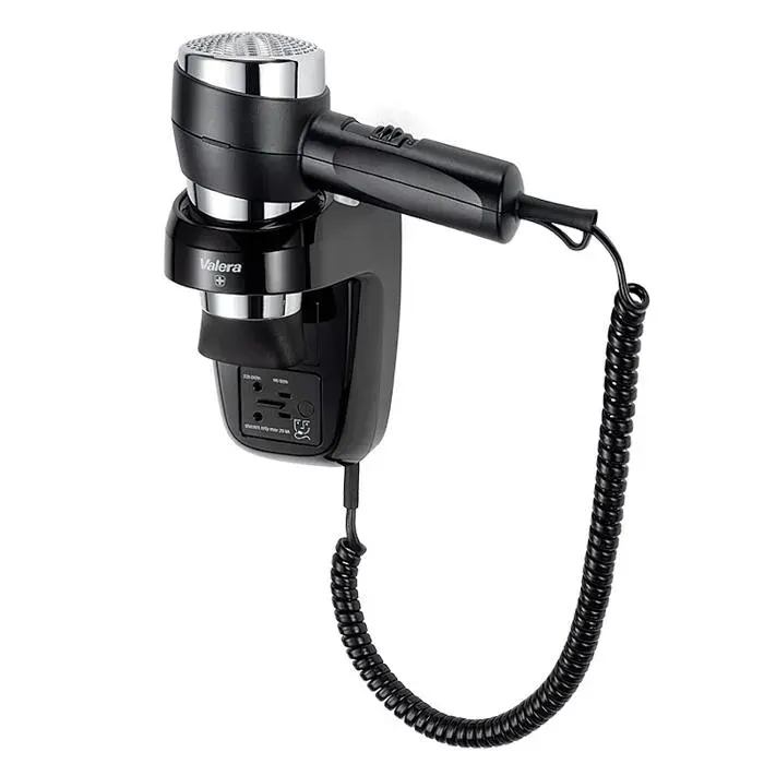 Sèche-cheveux mural - VALERA - Action Super Plus 1600 - 1600 W - 3 températures - Prise rasoir 110–230 V — coloris Blanc