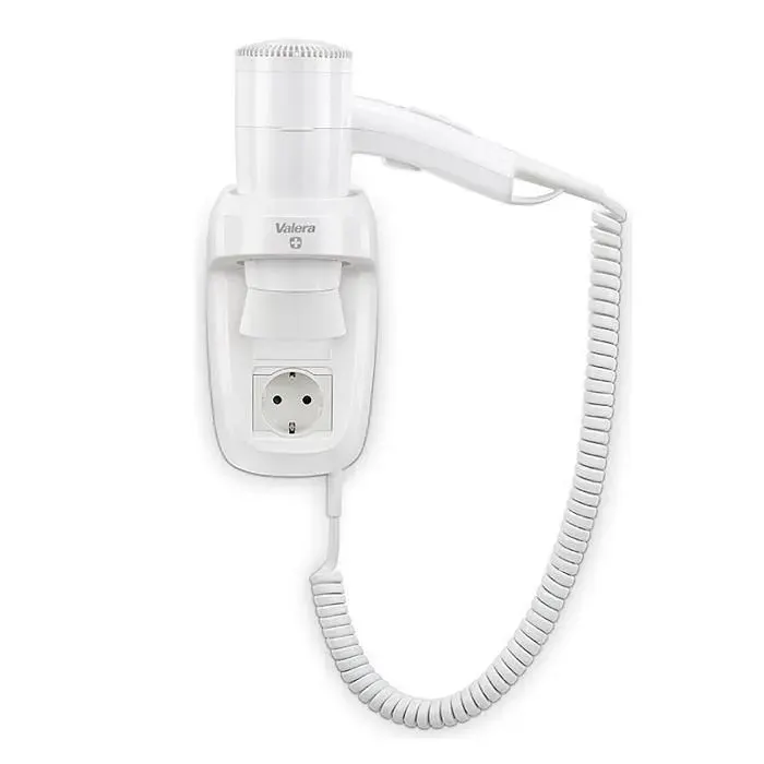 Sèche-cheveux mural - VALERA - Premium Smart 1200 Socket White - 1200 W - 6 températures - 6 vitesses — coloris Blanc