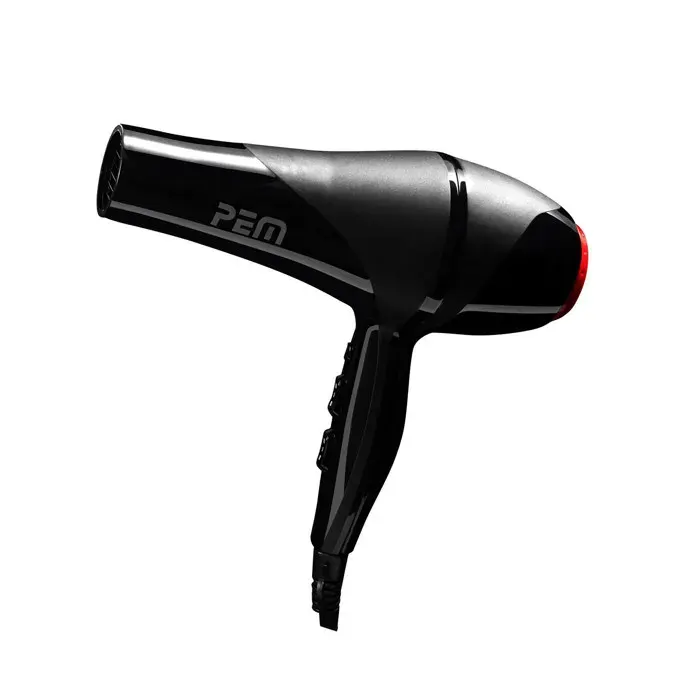 Sèche cheveux noir mat et brillant 2000W - 2 vitesses-3 modes chaleur
