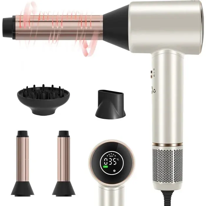 Sèche-cheveux PARWIN PRO BEAUTY Air-Sonic HD-LED Professionnel 110000RPM Silencieux