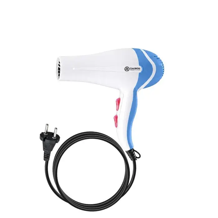 Sèche-Cheveux Performant 1000W avec Embout Concentrateur et Moteur DC Blanc / Bleu