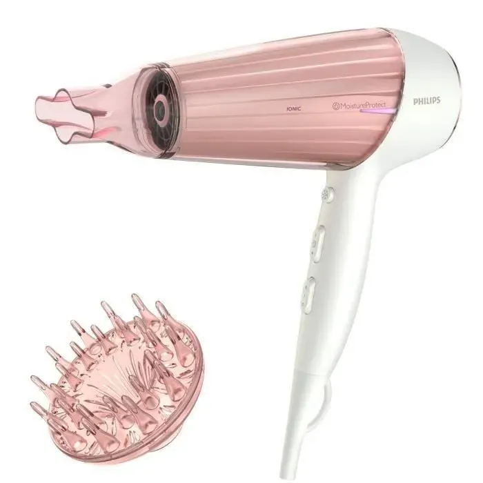 Sèche-cheveux - Philips - DryCare Prestige - 2300W - Technologie MoistureProtect - Ioniseur dair