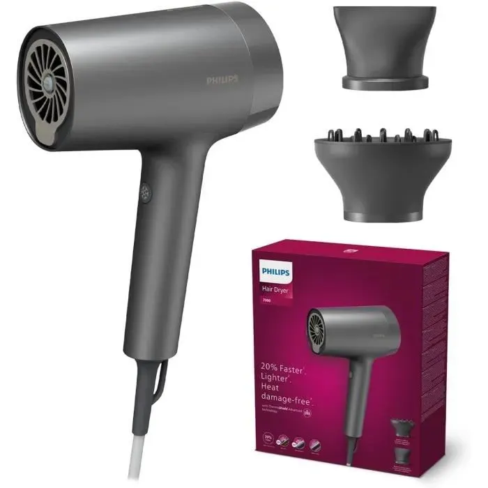 Sèche-cheveux Philips série 7000 BHD713/10 Slate Grey