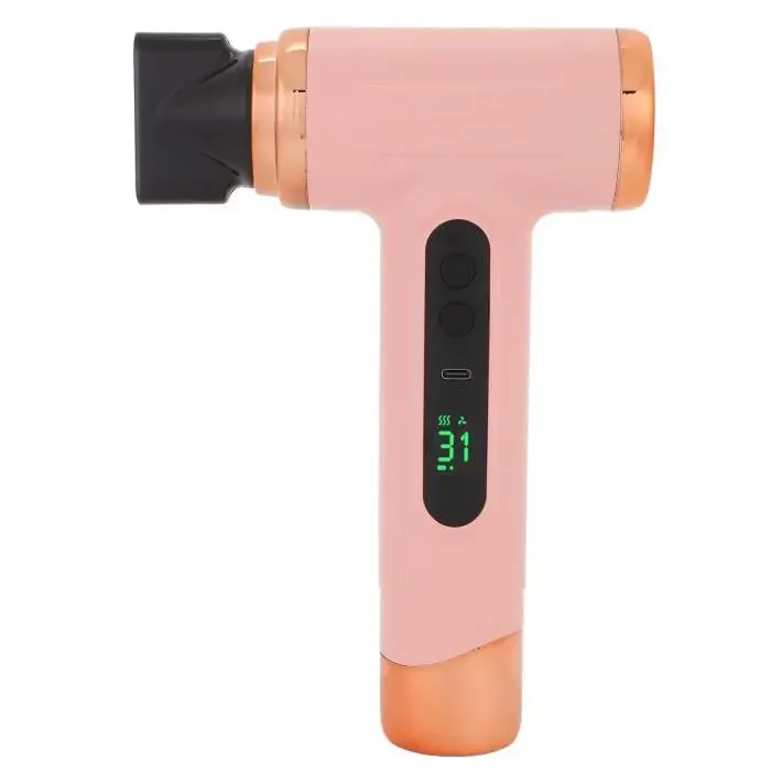 Sèche-cheveux portable - VVIKIZY - Modèle de voyage - 200W - Batterie lithium - Rose