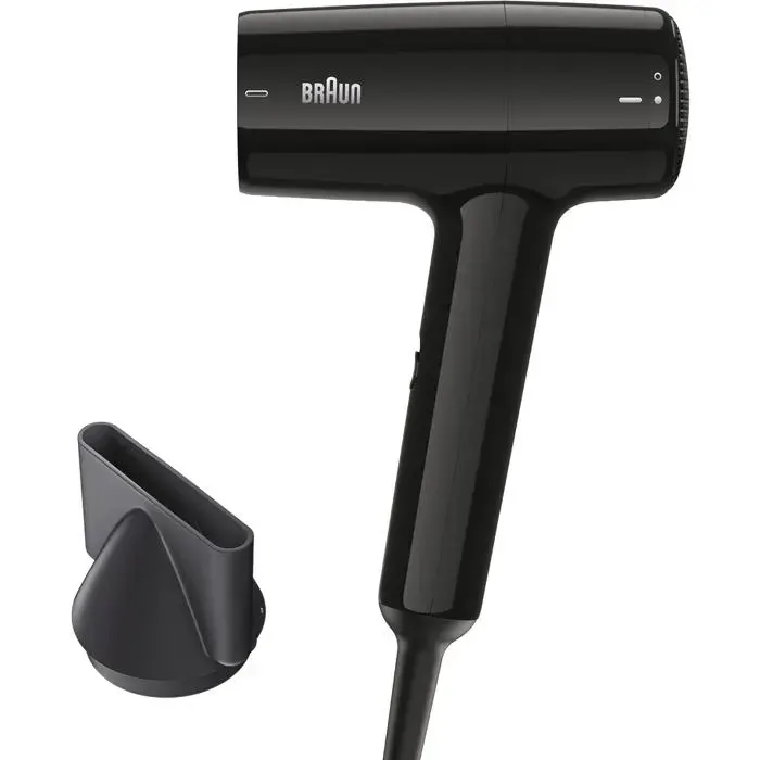 Sèche-cheveux pour BraunHD1.5 compact et léger 1800W 3 réglages température/vitesseconcentrateur inclus finition noir