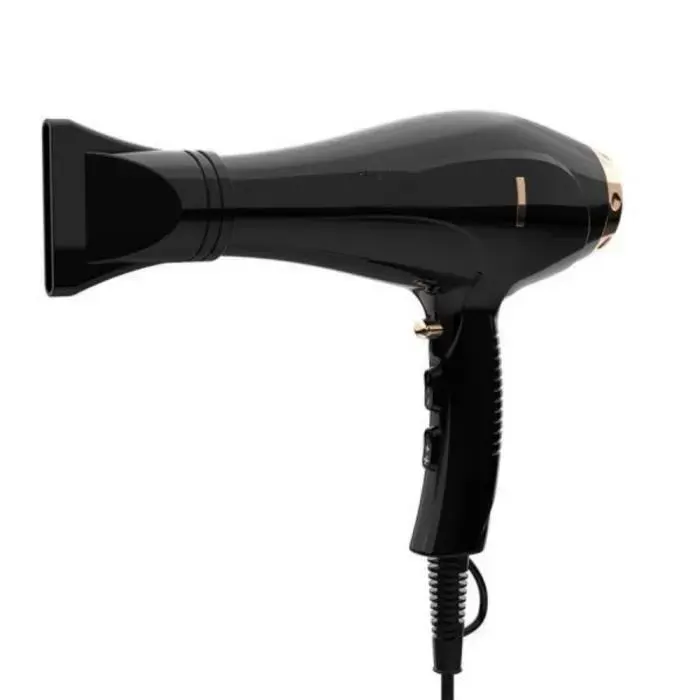 Sèche-cheveux pour usage domestique - Vitesse du vent chaud et froid Volume dair réglable - Couleur noire