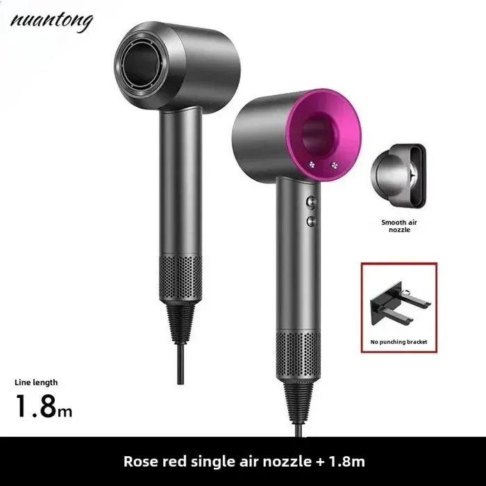 Sèche-Cheveux Professionnel 5 en 1 – Air Chaud et Froid Thermostat Léger Pour Cheveux Lisses et Brillants